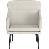  Fotelja krem 63 x 76 x 80 cm baršunasta | shoptok.hr