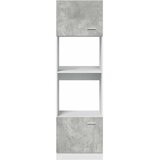 Ormarić za mikrovalnu pećnicu "Lyon" Betonsko siva 60x57x207 cm Inženirsko drvo | shoptok.hr