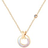Ogrlica KO-15292 - Zlatna / Ružičasta KP15292 | Shoptok.si