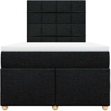  Krevet box spring s madracem crni 120 x 190 cm od tkanine | shoptok.hr