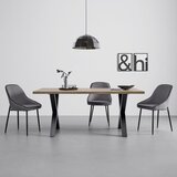 Bessagi Home moderna jedilna miza giona, barva jesena, črna | Shoptok.si