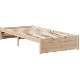 vidaXL Krevet s regalom za knjige bez madraca 100 x 200 cm od borovine | shoptok.hr