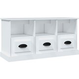Maison Chic TV omarica - TV stojalo - Televizijska omarica bela 100x35x50 cm inženirski les, (21699740) Cene