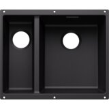 Blanco sudoper SUBLINE 340/160-U SILGRANIT GLAVNI BAZEN DESNO, bez InFino pribora - CRNA | shoptok.hr