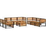  9-dijelna set vrtnih sofa s jastucima masivno bagremovo drvo | shoptok.hr