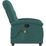  Masažni naslanjač temno zeleno blago, (20923252) | Shoptok.si
