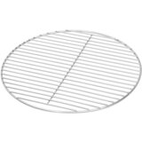 vidaXL BBQ rešetka za žar Okrogla Ø37 cm 304 nerjaveče jeklo Srebrna | Shoptok.si
