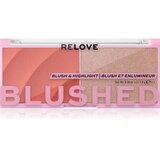 Revolution Relove Blushed Duo Blush & Highlighter rdečilo z osvetljevalcem 1 kos | Shoptok.si