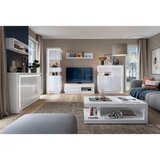 Möbelix Visoka Komoda Lyon, Bela | Shoptok.si