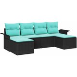  Sjedeća garnitura za vrt 6 kom. Crna Poli ratan 251 x 62 x 85 cm | shoptok.hr