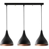 Opviq lights Crna stropna svjetiljka za 3 žarulje Berceste Long Cijene