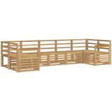  Set vanjskih sofa 7 pcs Bijela 304 x 128,5 x 73 cm | Eponuda.com
