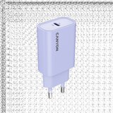 Canyon Punjač OnCharge 30CL Max Power 30W 1xPD EU Purple (CNE-CHA30CLPU) | ePonuda.com