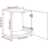 vidaXL TV stenske enote 5 pcs Črna Orehovina Konstruiran les | Shoptok.si