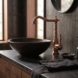 REA Bath Drop Mešalnik za umivalnik Brush Copper High | Shoptok.si