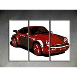  >Na zalogi< Ročno naslikan POP Art slika PORSCHE 911 3 delna por2 () | Shoptok.si