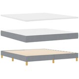  Krevet s opruga kutije Svijetlo siva 200 x 180 cm tkanina | shoptok.hr