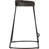  Barski stolci 2 kom crni 45x40x62 cm masivnog drva manga | shoptok.hr