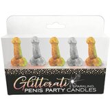 LITTLE GENIE PRODUCTIONS Glittaretti - set svijeća za penis (5 kom) | shoptok.hr