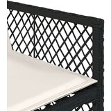 vidaXL 11-dijelni vrtni blagovaonski set s jastucima poliratan crni | shoptok.hr