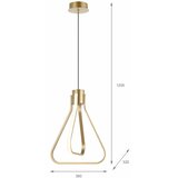 Zing led luster na sajli 19W/230V zlatna | Eponuda.com