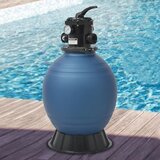 The Living Store Bazenski peščeni filter s 6-pozicijskim ventilom moder 460 mm - Bazenski Filter, (21419052) | Shoptok.si