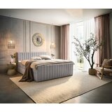 Modern Living Postelja Z Vzmetnico Sontje, Svetlo Siva, 140x200 | Shoptok.si