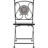 Bistro 3-dijelni mozaični bistro set s keramičkim pločicama sivi | shoptok.hr