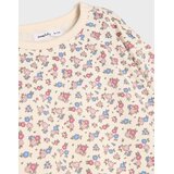 Sinsay Pamučna crewneck majica s cvjetnim motivom | shoptok.hr