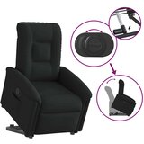 vidaXL Naslonjač na podizanje od tkanine crni | shoptok.hr