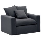 Kave Home Antracitno siv lanen fotelj Nora – | Shoptok.si