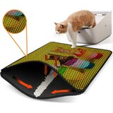 WALLXPERT WC pretinac za mačke Nrszn0137, 45 x 60 cm, žuti | Eponuda.ba