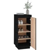Ormarić za cipele crni 35 x 35 x 80 cm od masivne borovine | shoptok.hr