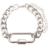 Urban Classics Accessoires Silver bracelet with clasp Cene