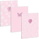 Soft Touch Pink Spring kockasta bilježnica A/4
