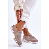 EVENTO PE1 Suede Slip-on Shoes Beige-Gold Inez | Eponuda.ba