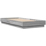  Okvir za krevet s LED svjetlima siva boja hrasta 100 x 200 cm | shoptok.hr