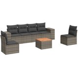  7-dijelni set vrtnih sofa sivi od poliratana | shoptok.hr