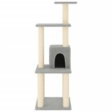  Penjalica za mačke sa stupovima za grebanje svjetlosiva 105 cm | Eponuda.com