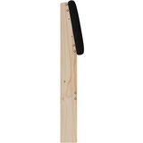 vidaXL tapecirani uzglavlje crna 200 cm čvrsto borovo drvo | shoptok.hr