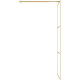  Stijenka za walk-in tuš sa staklom ESG zlatna 90 x 195 cm | shoptok.hr