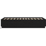  Krevetna konstrukcija s LED svjetlom Crni hrast 80 x 200 cm | shoptok.hr