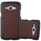 Cadorabo Ohišje, združljiv s Samsungom v Woody Coffee - Trdo zaščitni pokrov v lesu videz pred praskami in udarci, (20569087) | Shoptok.si