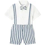 komplet 2v1 (srajca, kratke hlače) blue stripes