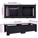  Pedestal za perilicu rublja 2 pcs Crna 64 x 55 x 32.5 cm Čelik | shoptok.hr