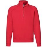 Fruit Of The Loom Red Men's Zip Neck Sweat Cijene