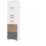 Jela VITRINA ARC F6 (VE BARV)-Bela mat lak/pacifik oreh/grafit mat lak Cene