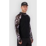 Mons Royale Temple Merino Long Sleeve Hood Funkcijska majica rock camo / black | Shoptok.si