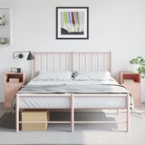  Noćni ormarići 2 kom ružičasti 34,5 x 39 x 62 cm čelični | Eponuda.com