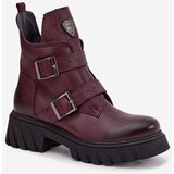 Zazoo Leather insulated women's boots with buckles and decorative detail | shoptok.hr